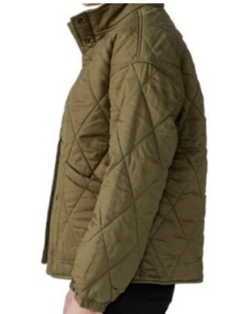 Green Quilted Dolman Jacket Social Standard by Sanctuary - Picture 4 of 7